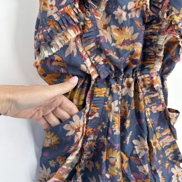 Sachin + Babi Rory 100% silk wildflower romper Size 2 - Picture 8 of 16
